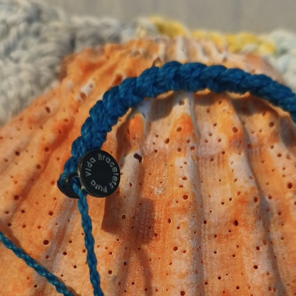 Vida Teal Braided Bracelet - Picture 2 of 3